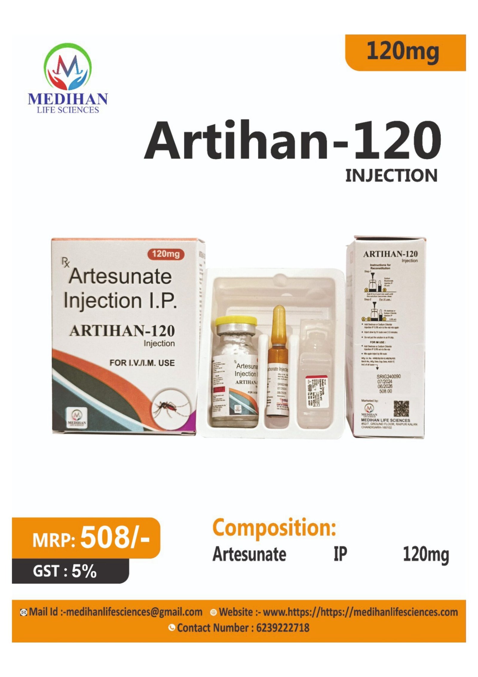 Home arthihan 120 injection