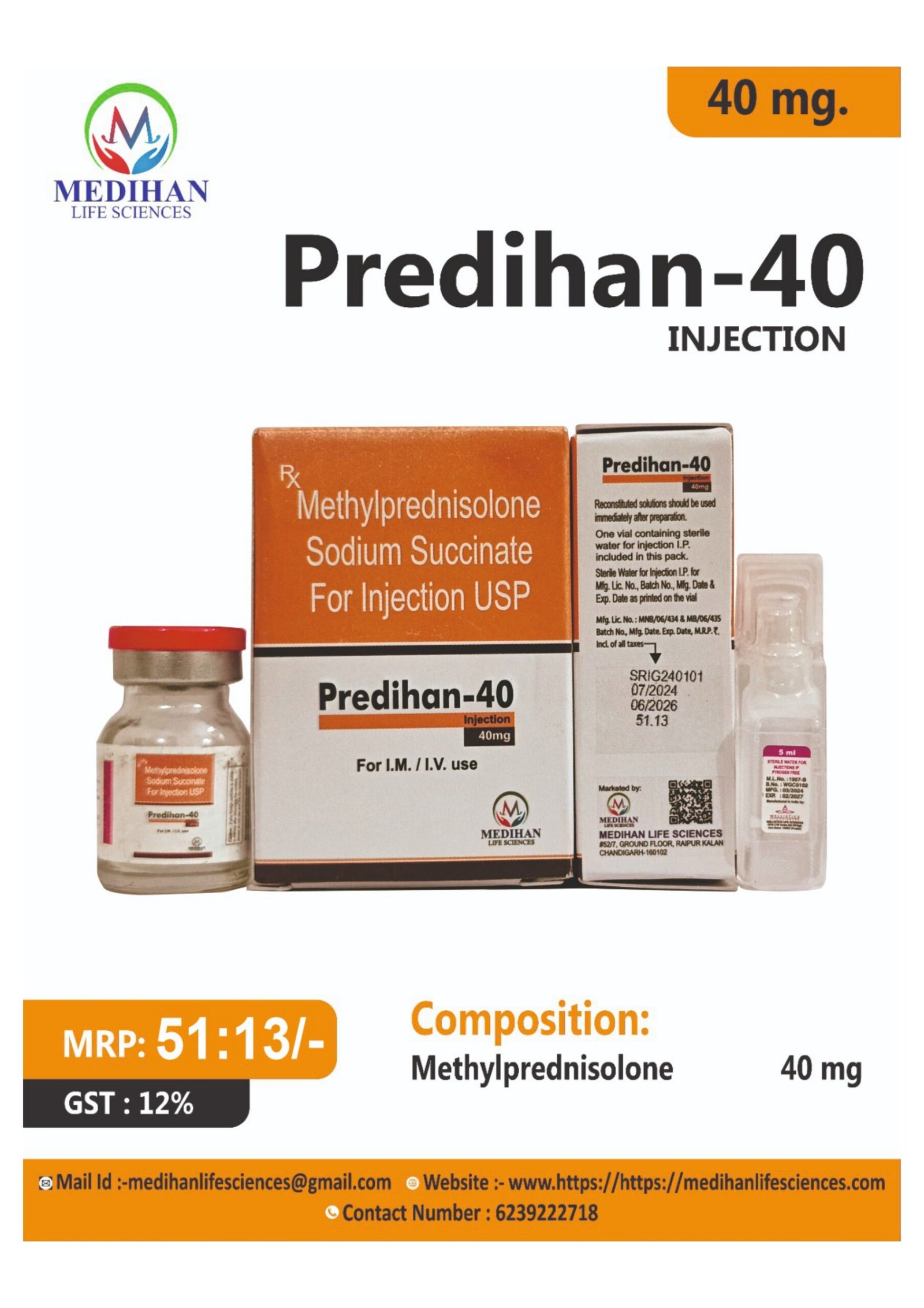 Home predihan 40 injection