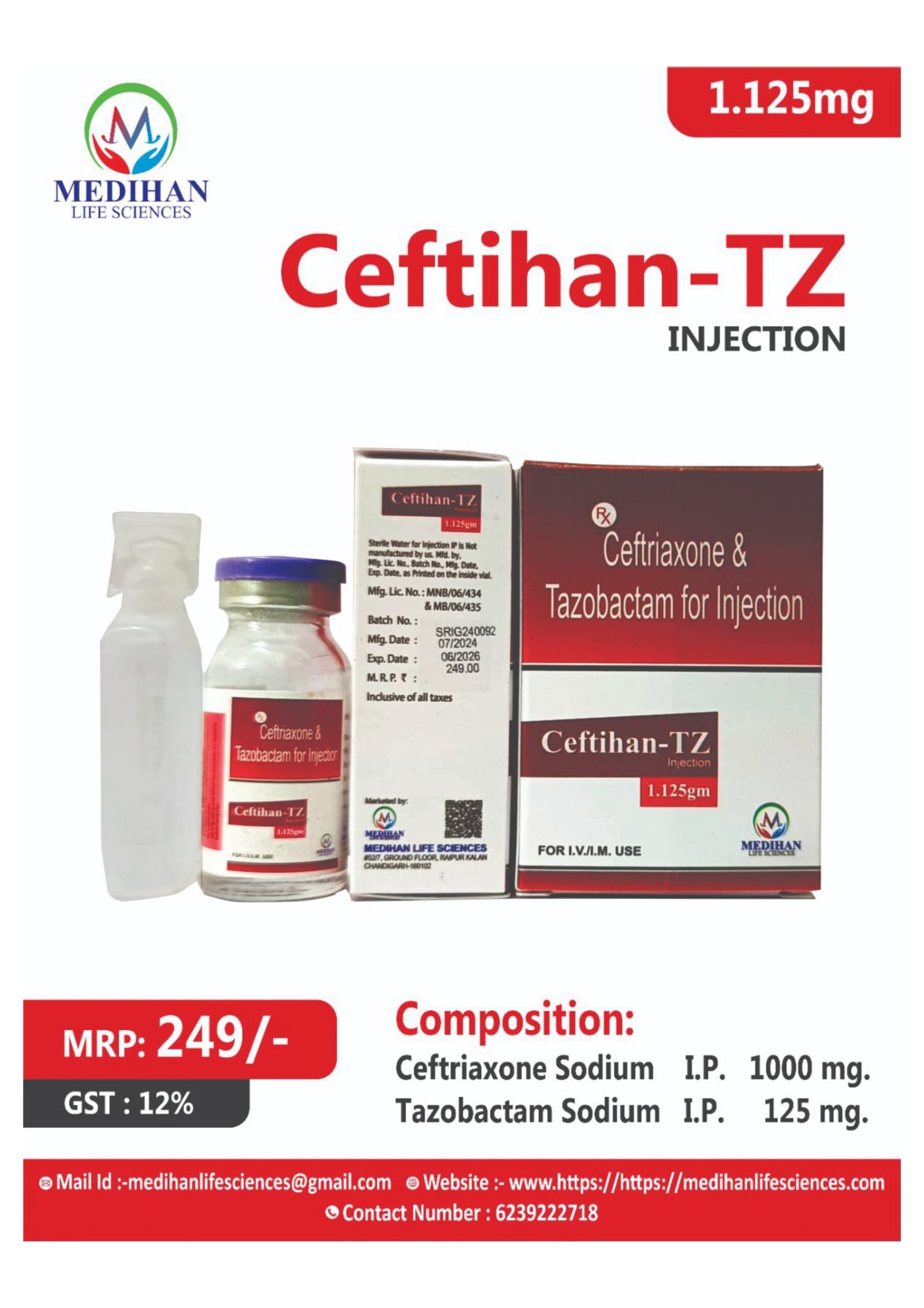 Home ceftihan tz injection