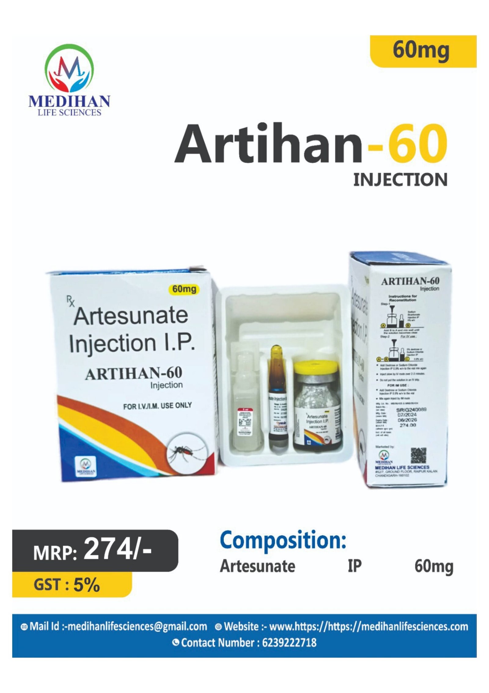 Home artihan 60 injection