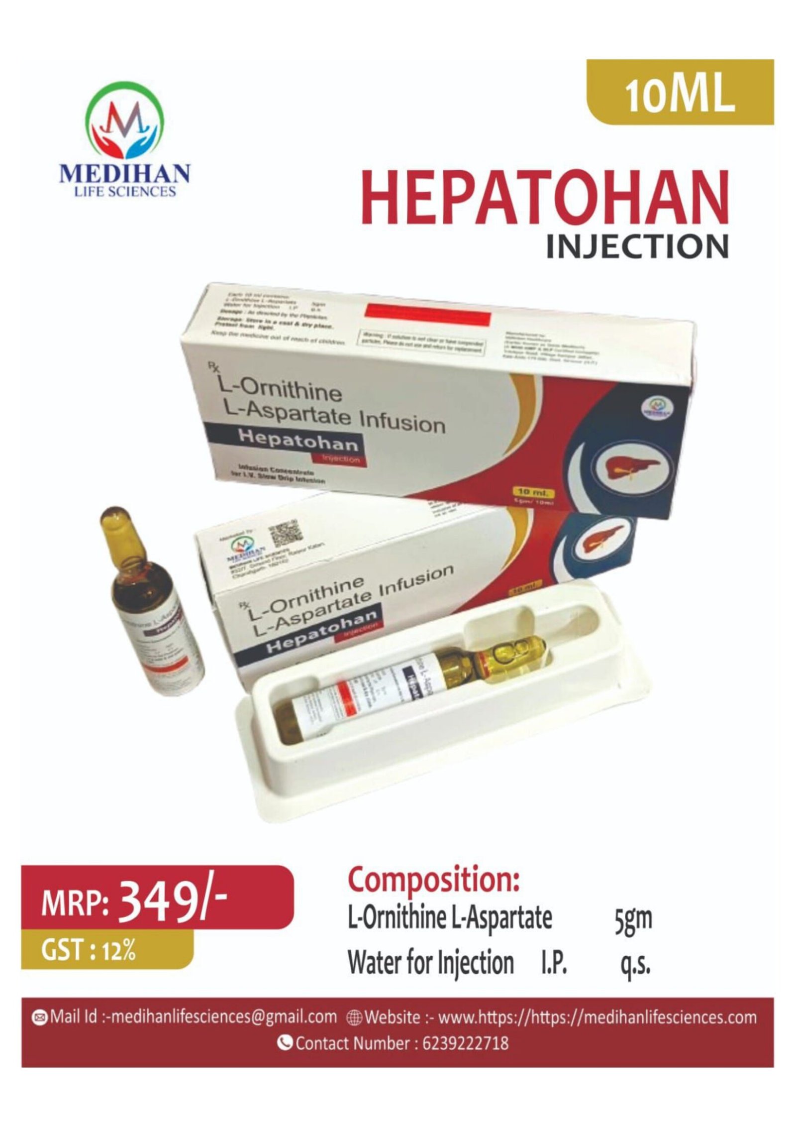 Home hepatohan injection
