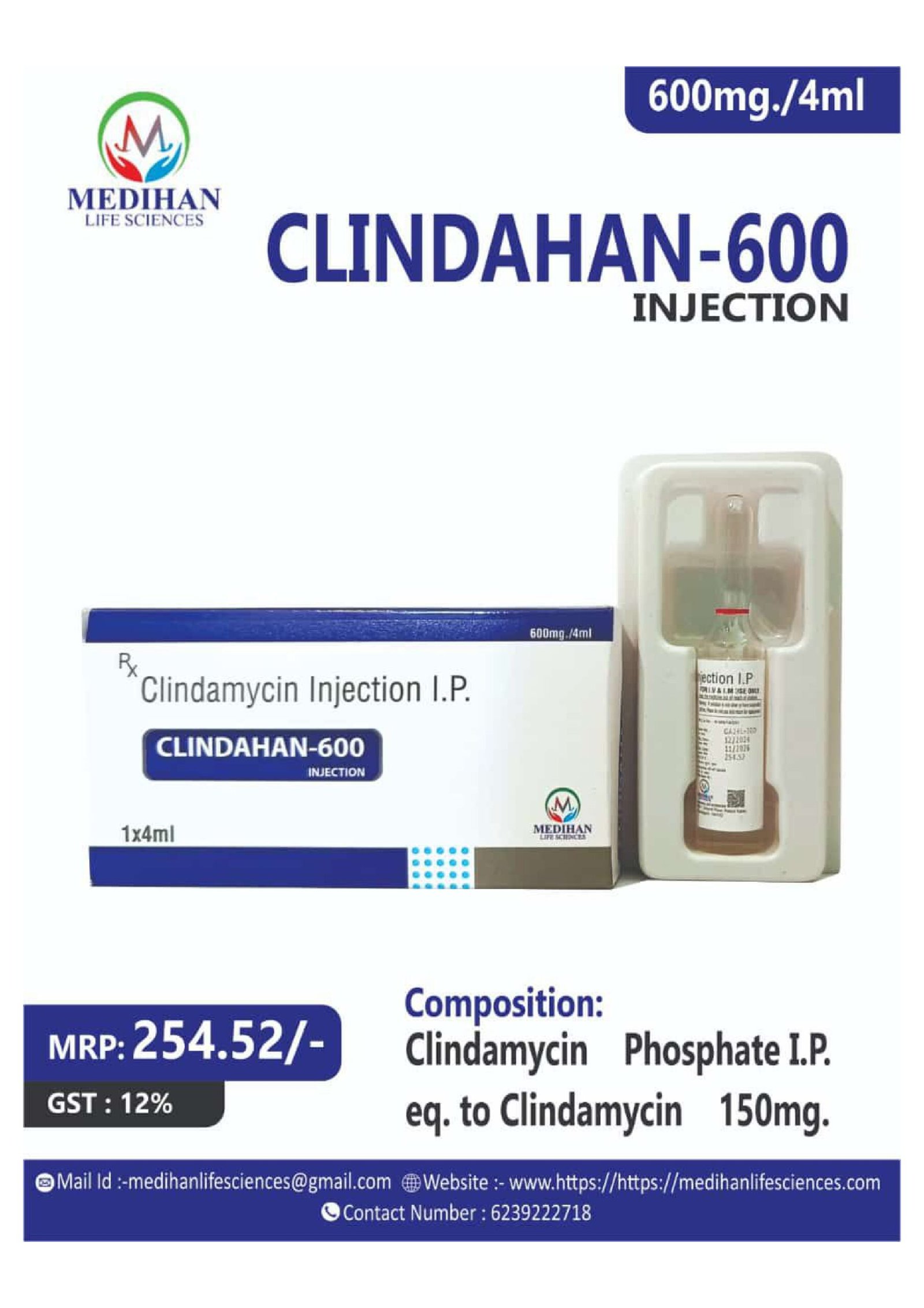Home clindahan 600 injection